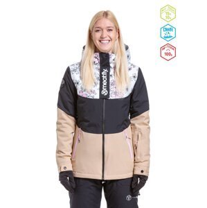 Meatfly dámská SNB & SKI bunda Kirsten Blossom White/Latte | Bílá | Velikost XL