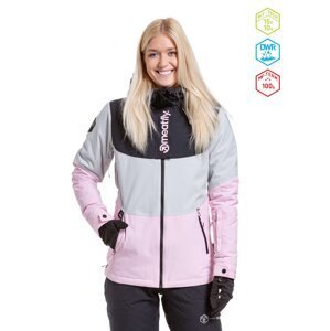 Meatfly dámská SNB & SKI bunda Kirsten Grey/Pastel Pink | Šedá | Velikost XL