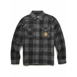 Etnies pánská košile Woodsman Fleece Charcoal | Šedá | Velikost M