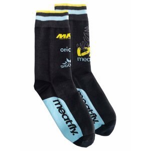 Meatfly ponožky Dakar Blue/Yellow | Černá | Velikost M
