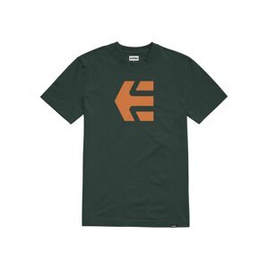 Etnies pánské tričko Icon Green/Orange | Zelená | Velikost L