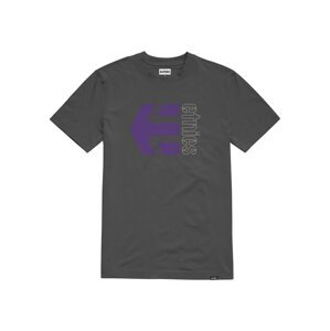 Etnies pánské tričko Corp Combo Grey/White | Šedá | Velikost L