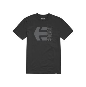 Etnies pánské tričko Corp Combo Black/Charcoal | Černá | Velikost L