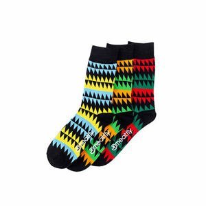 Meatfly ponožky Triangle socks - S19 Triple pack | Mnohobarevná | Velikost L/XL