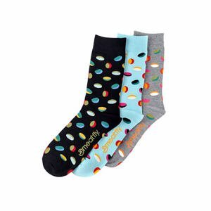 Meatfly ponožky Oval socks - S19 Triple pack | Mnohobarevná | Velikost L/XL