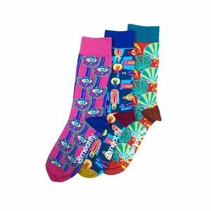 Meatfly ponožky Globe socks - S19 Triple pack | Mnohobarevná | Velikost L/XL