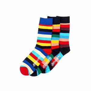 Meatfly ponožky Regular Stripe socks - S19 Triple pack | Mnohobarevná | Velikost L/XL