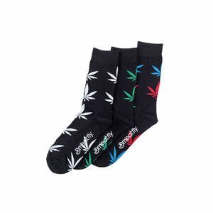 Meatfly ponožky Ganja Black socks - S19 Triple pack | Mnohobarevná | Velikost L/XL
