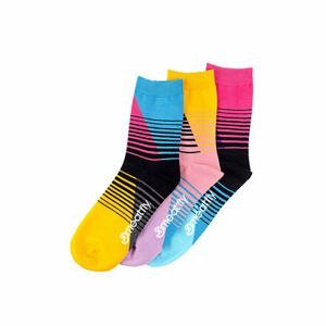 Meatfly ponožky Color Scale socks - S19 Triple pack | Mnohobarevná | Velikost XS/S