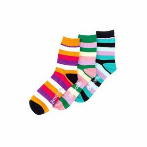 Meatfly ponožky Light Small Stripes socks - S19 Triple pack | Mnohobarevná | Velikost M/L