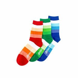 Meatfly ponožky Stripes Shades socks - S19 Triple pack | Mnohobarevná | Velikost XS/S