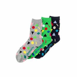 Meatfly ponožky Multi Shape socks - S19 Triple pack | Mnohobarevná | Velikost XS/S