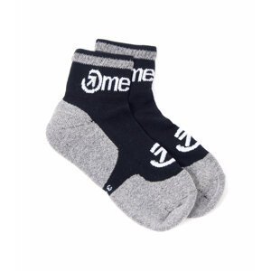 Meatfly ponožky Logo Middle Socks – CO A – Grey | Šedá | Velikost M
