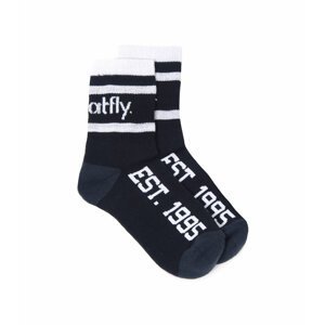 Meatfly ponožky Basic Long Socks - CO A – Black | Černá | Velikost L