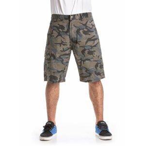 Nugget Genius Cargo 18 Shorts D - Grey Camo | Maskáč | Velikost 30