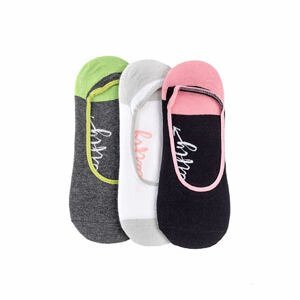 Meatfly ponožky Low socks - Triple pack E/ Logo | Mnohobarevná | Velikost One Size
