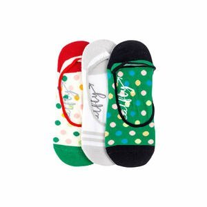 Meatfly ponožky Low socks - Triple pack K/ Green | Mnohobarevná | Velikost One Size