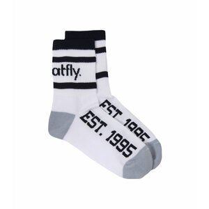 Meatfly ponožky Basic Long Socks - CO B – White | Bílá | Velikost M