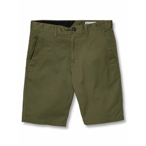 Volcom kraťasy Frickin Modern Stretch Shorts - S20 Khaki | Zelená | Velikost 32