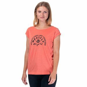 Meatfly dámské tričko Ellie C - Apricot Heather | Velikost S