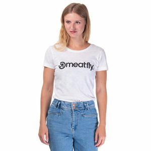 Meatfly dámské tričko Ladies MF Logo B - White | Velikost M