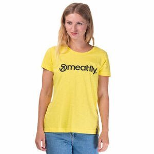 Meatfly dámské tričko Ladies MF Logo C - Lemon | Velikost L