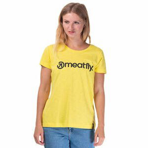 Meatfly dámské tričko Ladies MF Logo C - Lemon | Velikost XL