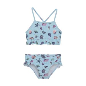 Dívčí plavky COLOR KIDS-Bikini W. Frills, AOP-7148-Summer Song