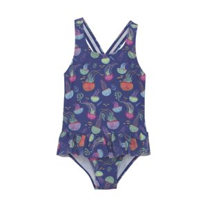 Dívčí plavky COLOR KIDS-Swimsuit W. Skirt, AOP-6149-Marlin