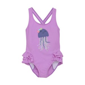 Dívčí plavky COLOR KIDS-Swimsuit W. Application-6820-Iris Orchid