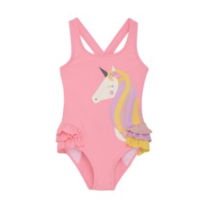 Dívčí plavky COLOR KIDS-Swimsuit W. Application-5039-Plumeria