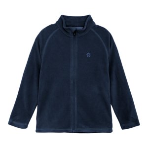Turistická flísová mikina se zipem COLOR KIDS-Fleece Jacket, Full Zip-870-Total Eclipse