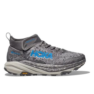 Pánská běžecká trailová obuv HOKA ONE ONE-Speedgoat 6 Mid GTX satellite grey/stardust