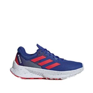 Pánská běžecká trailová obuv ADIDAS-Terrex Soulstride Flow M dash grey/pure ruby/semi lucid blue