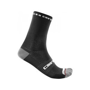 Castelli ponožky Rosso Corsa Pro black Velikost: L-XL