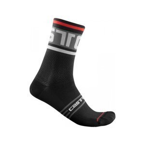 Castelli ponožky Prologo 15 black white Velikost: L-XL
