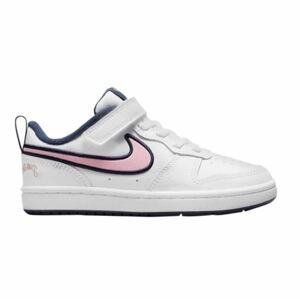 Nike obuv Court Borough Low 2 white/pink Velikost: 2Y
