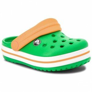 Crocs pantofle CROCBAND CLOG K green/orange Velikost: 28-29