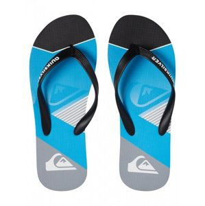 Quiksilver - pantofle MOLOKAI SLASH FADE LOGO YOUTH black/blue/grey Velikost: 36