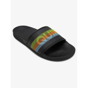 Quiksilver obuv Rivi Wordmark Slide black orange blue Velikost: 46