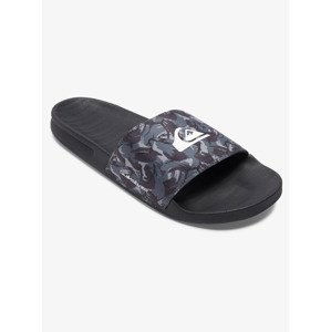 Quiksilver pantofle Rivi Slide Print grey black grey Velikost: 40