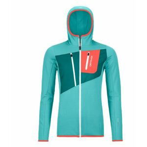 Ortovox mikina Fleece Grid Hoody W ice waterfall Velikost: S