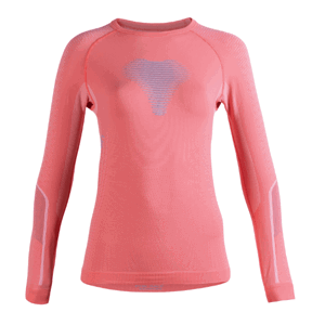 UYN - tričko LADY VISYON UW SHIRT LG_SL. coral/peacock/greypearl Velikost: L-XL