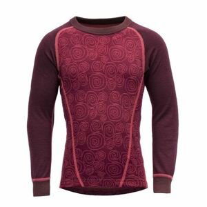 Devold tričko Duo Active Merino Shirt Kid red Velikost: 6