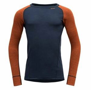 Devold tričko Duo Active Merino 205 Shirt Man flame/ink Velikost: M