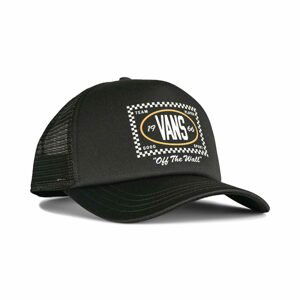 Vans kšiltovka Checkers Curved Bill Trucker black Velikost: UNI