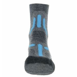 UYN ponožky Lady Trekking 2in Merino Socks mid grey turquoise Velikost: 37-38