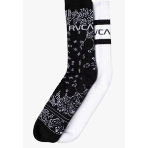 RVCA ponožky 2pk Bandana Fb black Velikost: UNI