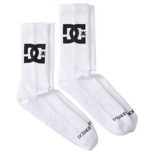 DC ponožky Dc Star Crew 2Pk white Velikost: UNI