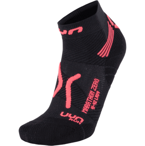 UYN ponožky LADY RUN MARATHON ZERO SOCKS black coral flou Velikost: 35-36